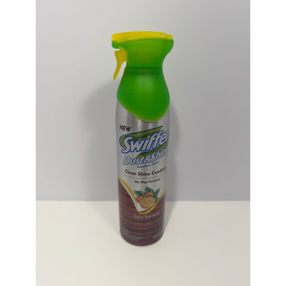 Swiffer Dust & Shine Furniture Spray Citrus Zest Scent 9.7‎ oz No Wax Formula